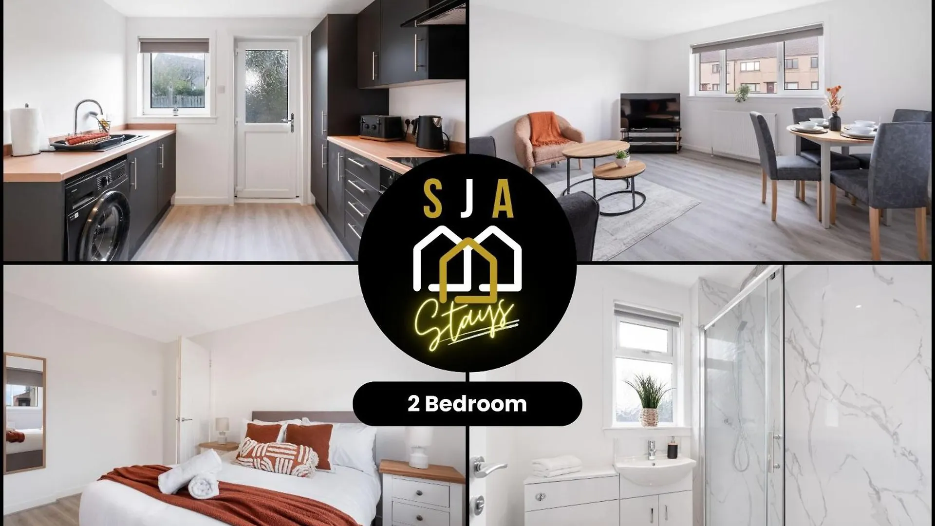 Forrest Road Stay - Sja Stays - Modern 2 Bed Apartment Aberdeen